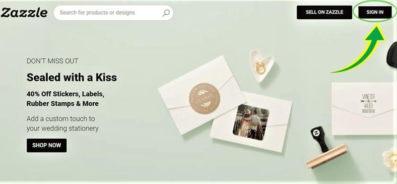 إنشاء حساب zazzle