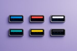 ألوان منافذ USB