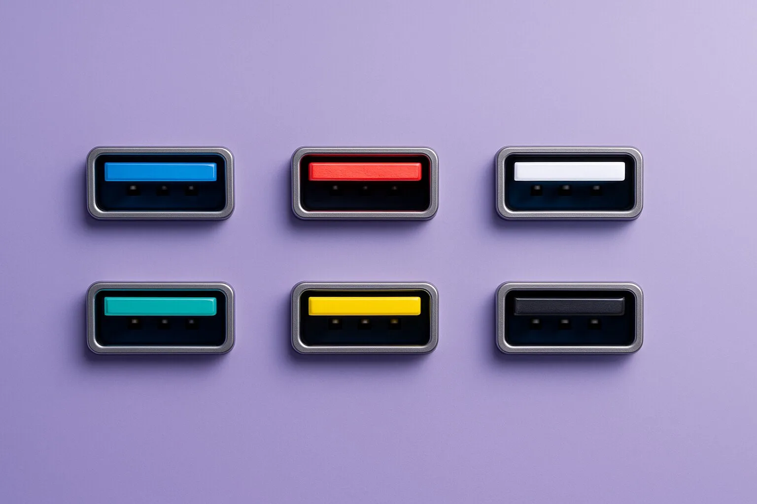 ألوان منافذ USB